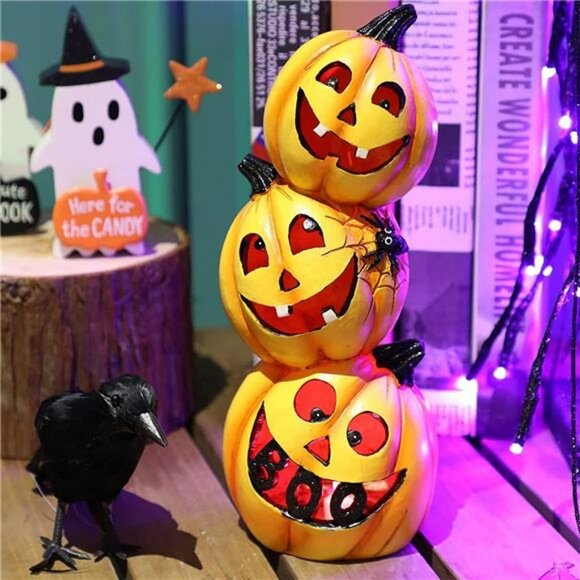 Pumpkin Table Lamp Decorative Light for Halloween - Picture 5 of 7